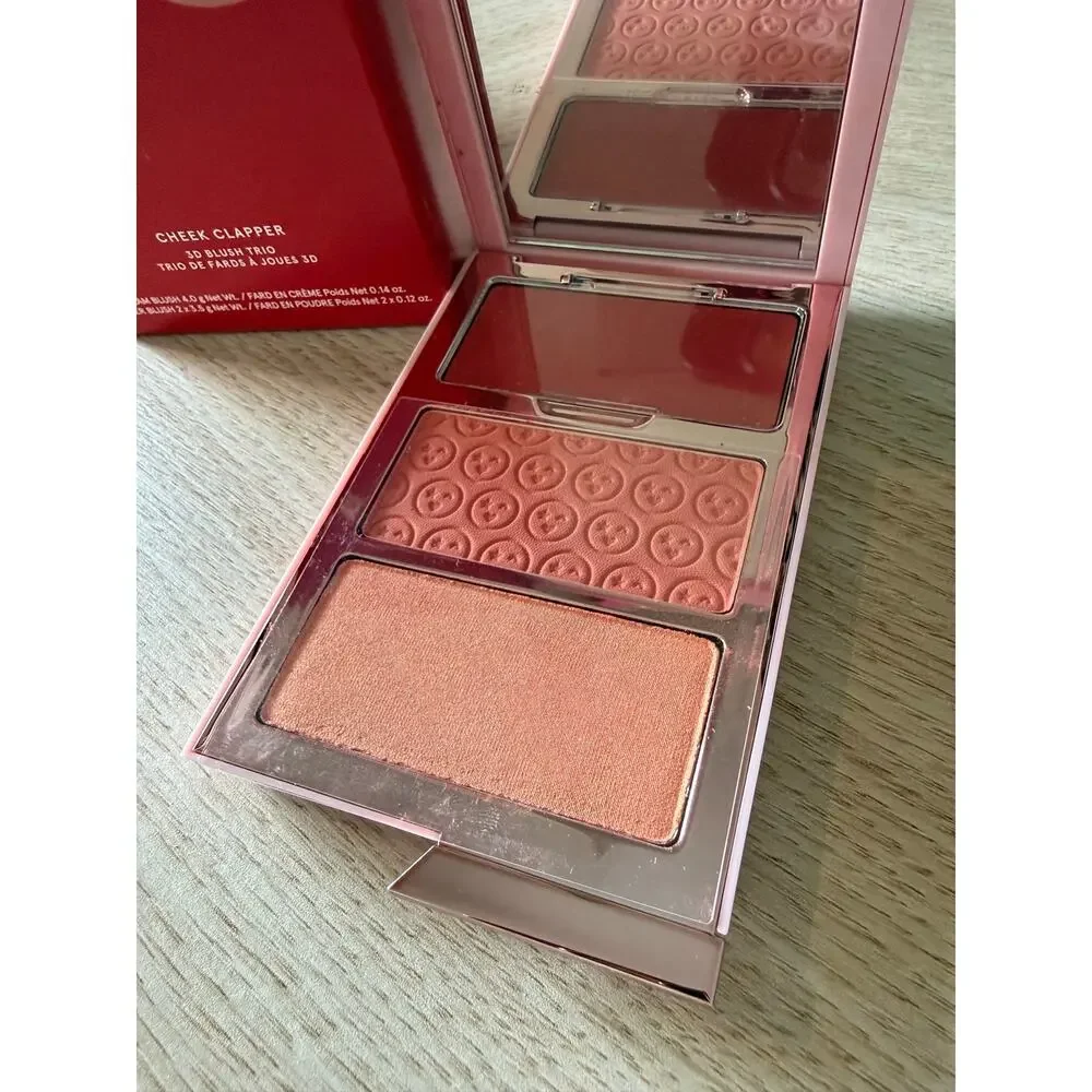 $38 ONE/SIZE Cheek Clapper 3D Blush Trio Freaky Peach New in Box